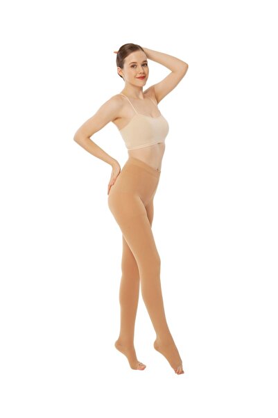 Variteks Külotlu Çorabı (açık Burun) Yüksek Basınçlı Bej Ref 963