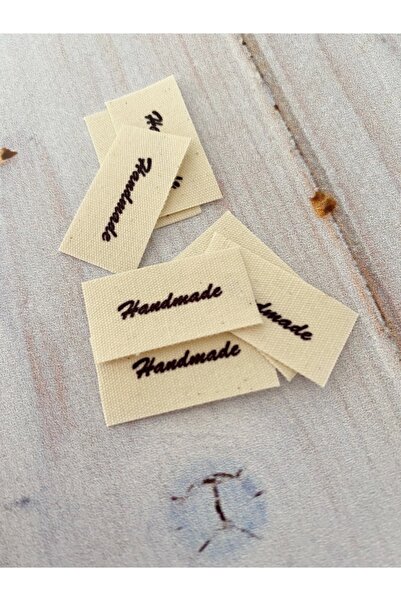 Fa Etiket ملصق كتان خام 3x1.5 سم