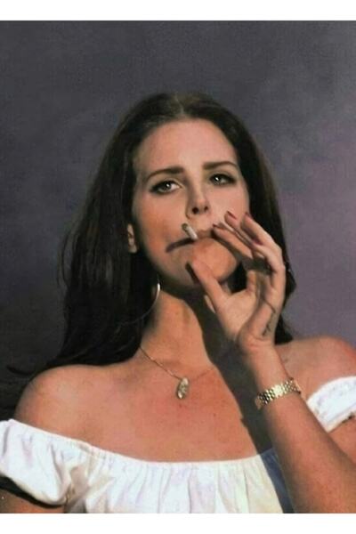 Universal Fete care fumă Lana Tablou vintage Poster din lemn decorativ