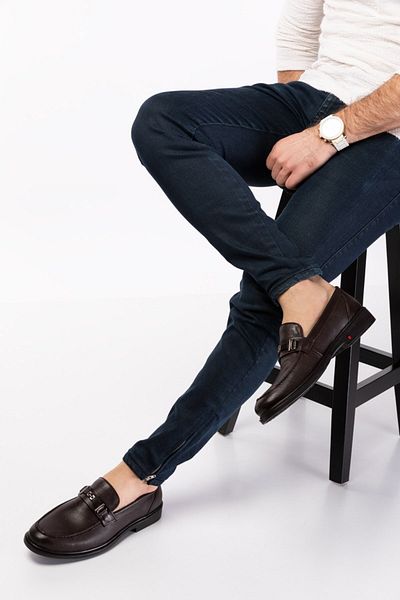 maximoda Ανδρικά κλασικά εσωτερικά εξωτερικά δερμάτινα παπούτσια από γνήσιο δέρμα