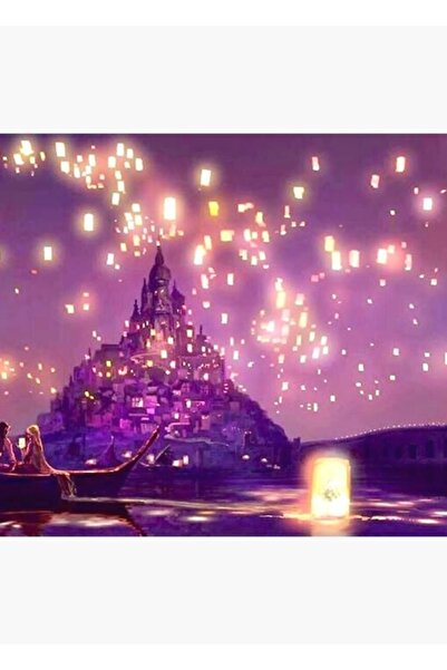 Universal Poster decorativ din lemn cu imprimare Castelul Strălucitor