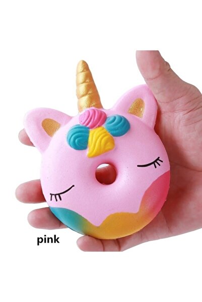 HEPBİMODA Squishy Unicorn At Sukuşi Oyuncak Yavaş Yükselen Kokulu Pembe Unicorn