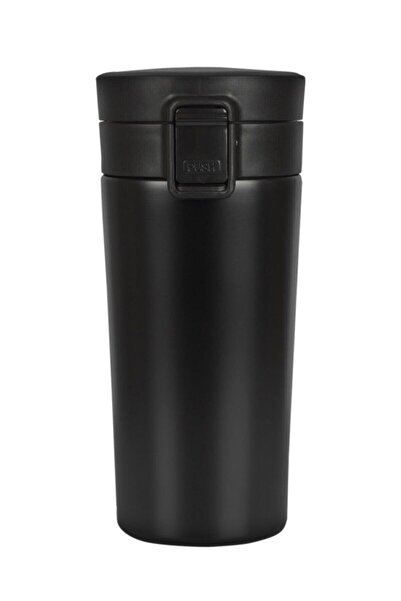 HEPBİMODA Termos Kaliteli Paslanmaz Çelik Çift Katman 380 ml Termos Bardak Siyah