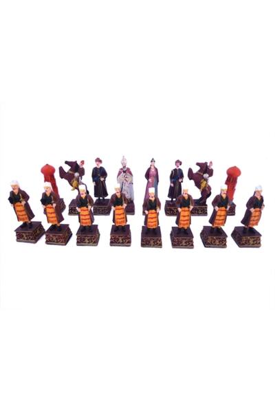 Genel Markalar Orta Boy Osmanlı Haçlı Satranç Takımı