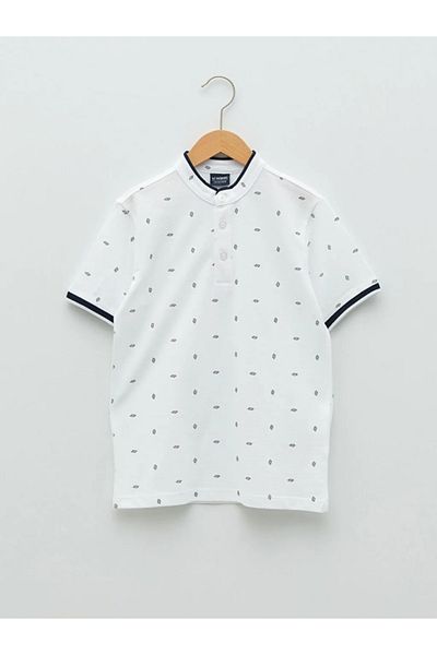 LC Waikiki T-shirt chłopięcy z krótkim rękawem i okrągłym dekoltem, z nadrukiem S2ec68z4