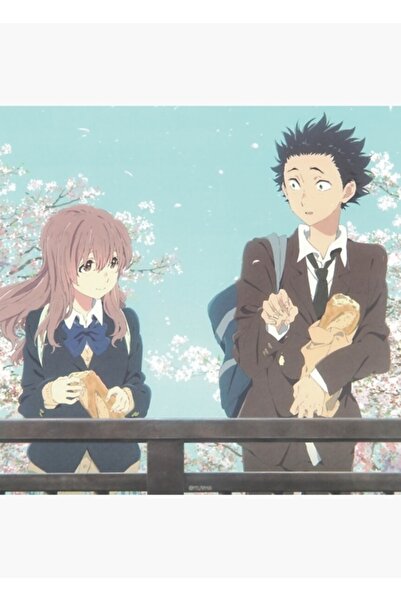 Universal A Silent Voice Shoya Shouko Film Anime Tablou Poster din lemn decor...