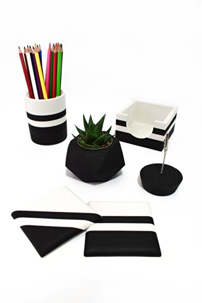 PAYATASARIM Set de birou Suport stilou Ghiveci de flori Suport pentru note Su...