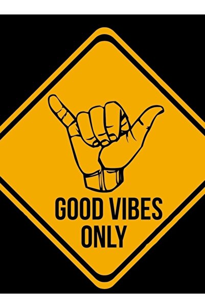 Universal Poster decorativ din lemn cu tablou Shaka cool