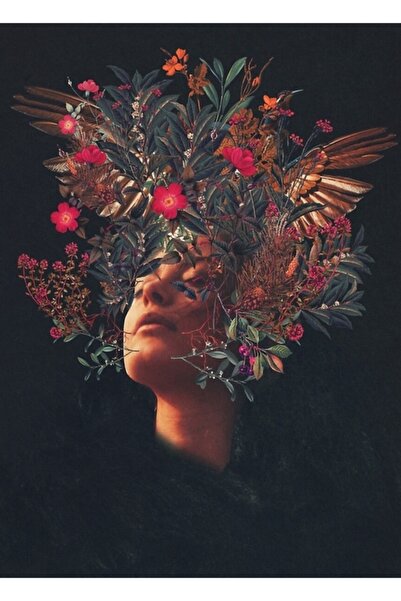 Universal Kissing Rosa Painting Wooden Poster Decorative