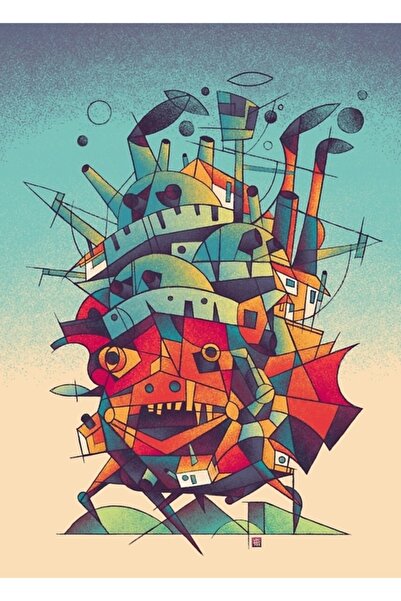 Universal Κινητό Ξύλινο Διακοσμητικό Πόστερ Κάστρου