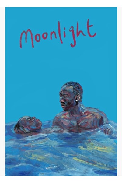 Universal Moonlight Painting Wooden Poster Decorative