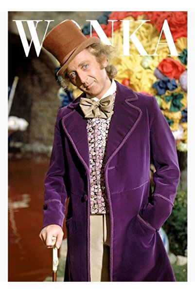 Universal Willy Wonka Vogue Painting Wooden Poster Decorative