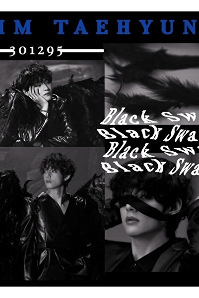 Universal Bts V Crni Labud Slika Drveni Poster Dekorativni Kod3388