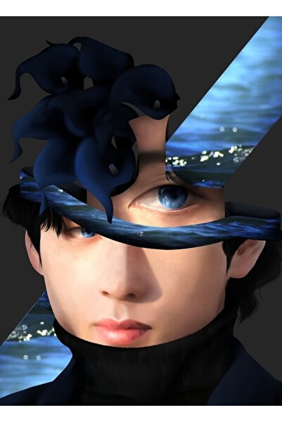 Universal Υπερρεαλιστικό Bts V Ψηφιακή ζωγραφική Ξύλινη αφίσα Διακοσμητικός κ...