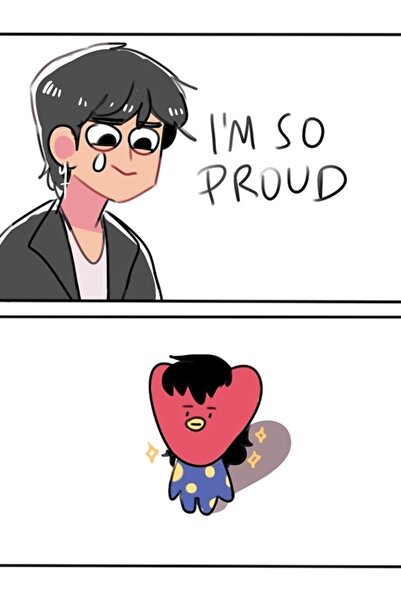 Universal BTS: Τατά, η Τάτα αγκαλιάζει την Κάφατ - Ξύλινη Διακοσμητική Αφίσα ...