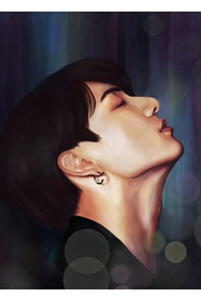 Universal Poster decorativ din lemn Bts Jungkook Cod4448