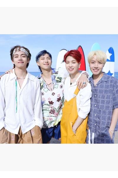 Universal Bts Ot7 Yağ Photo Book Concept Ξύλινη διακοσμητική αφίσα για τραπέζ...