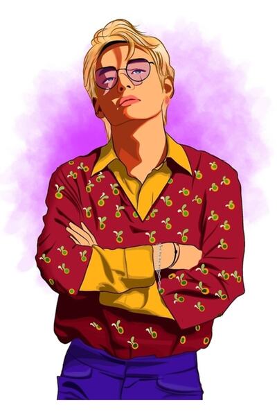 Universal Διακοσμητική Ξύλινη Αφίσα Πίνακα Υλικών BTS Κωδικός2615