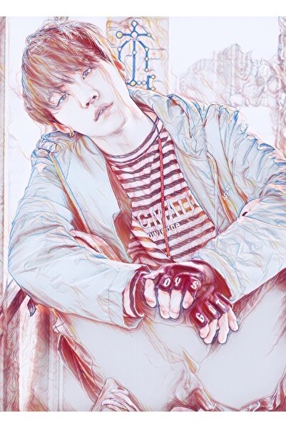 Universal Poster decorativ din lemn pentru tabloul Suga Bts Cod3475
