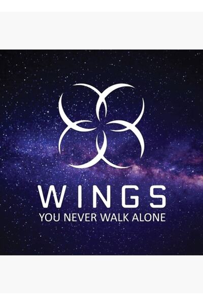 Universal Bts - Ξύλινη διακοσμητική αφίσα με έκδοση Text Galaxy, διακοσμητικό...