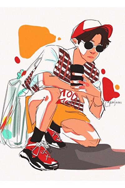 Universal Poster decorativ din lemn cu tematică Bts, numărul 14, cod6105