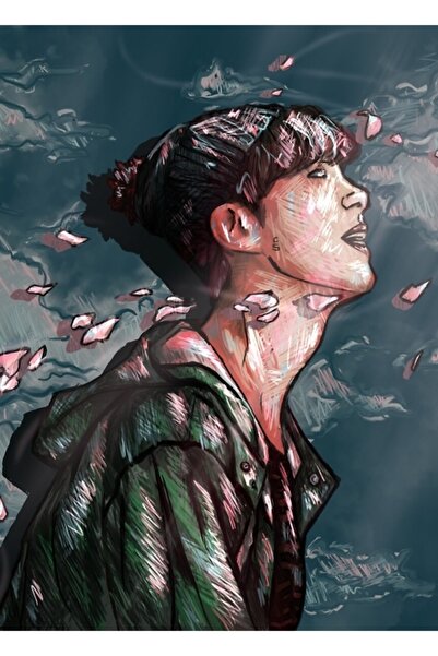 Universal Bts Ziua de primăvară Jin Pictură digitală Poster din lemn decorati...