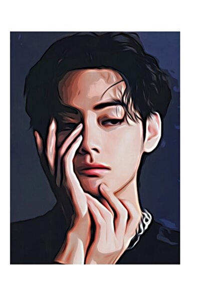 Universal BTS Κιμ Τεαχγιονγκ/ V Ξύλινη Αφίσα Τραπεζιού Διακοσμητική Κωδικός2736