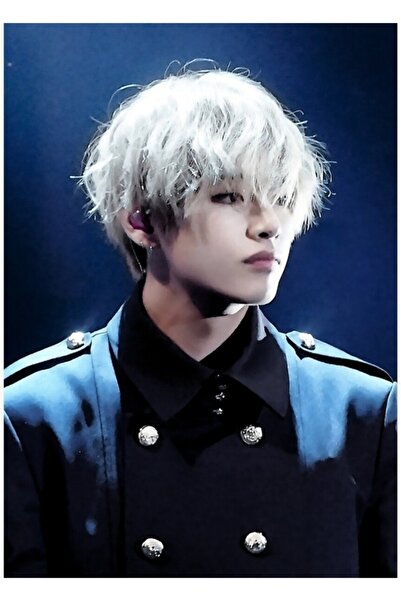 Universal Bts Taehyung Ακουαρέλα Ξύλινη Αφίσα Διακοσμητική Ξύλινη Αφίσα Κωδικ...