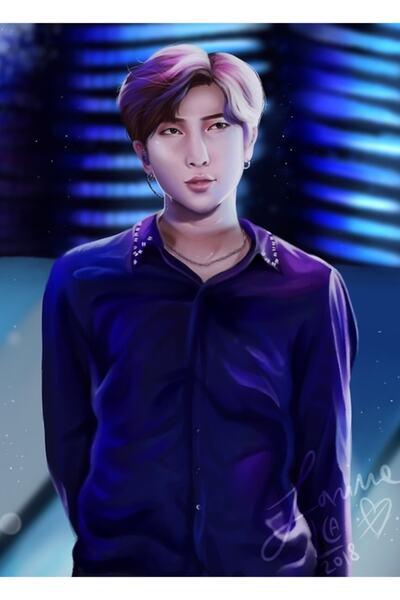 Universal Bts Rm Hayran Art Painting Ξύλινη αφίσα Διακοσμητική Κωδικός2526