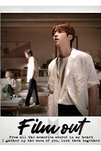 Universal Poster decorativ din lemn cu fotografii Polaroid din filmul Bts Jin...