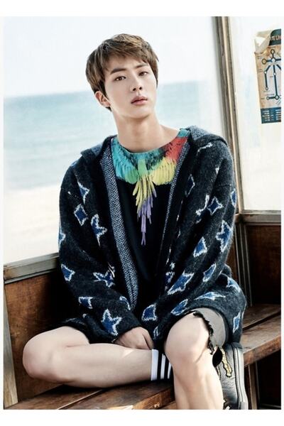 Universal Bts Jın - Poster decorativ din lemn Ynwa Tablo Cod3905