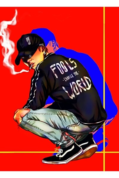 Universal Bts Suga Ξύλινη Αφίσα Τέχνης Διακοσμητική Κωδικός5108