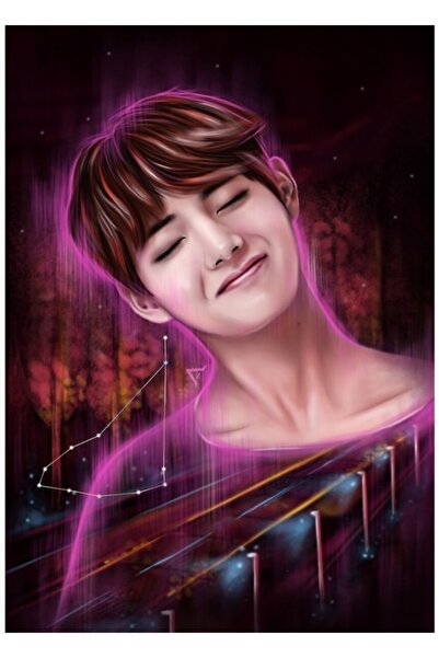 Universal V |   Tablou din lemn din seria Constellation BTS, decorativ, Cod1278