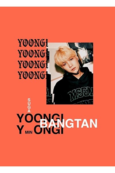 Universal Suga - Poster decorativ din lemn BTS Cod4863