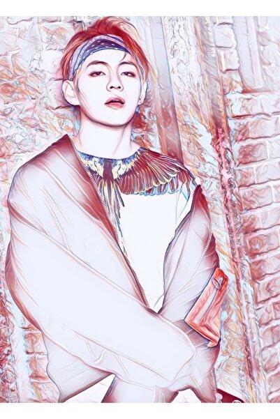 Universal Διακοσμητική ξύλινη αφίσα για σημειωματάριο και διάγραμμα Bts Taehy...