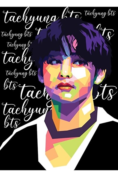 Universal Poster decorativ din lemn Taehyung BTS Cod4355