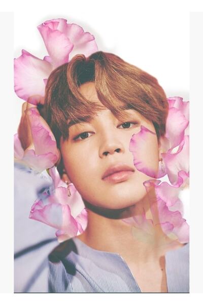 Universal [bts] Seria White Garden - Poster decorativ din lemn cu pictură Jim...