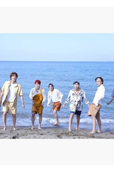 Universal Bts Ot7 Yağ Photo Book Concept Ξύλινη διακοσμητική αφίσα για τραπέζ...