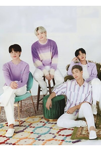 Universal BTS JP FC Magazine Том 9 Дървен плакат за маса Декоративен Код1854