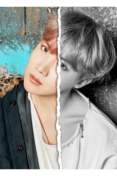 Universal Bts J-hope (Fotografie divizată) Tablou Poster din lemn Decorativ C...