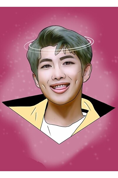 Universal Poster decorativ din lemn cu design Bts Namjoon Cod2768