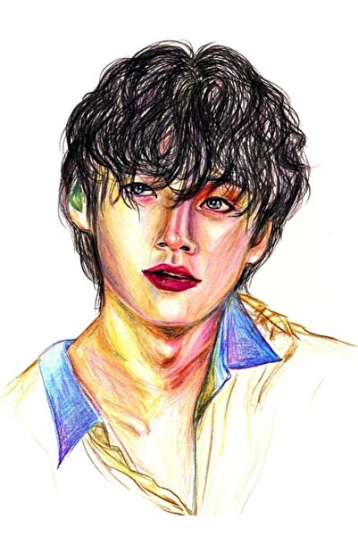 Universal Pied Piper Taehyung Bts Tablo Poster din lemn decorativ Cod2044