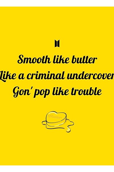 Universal Poster decorativ din lemn Bts Butter Kod4366