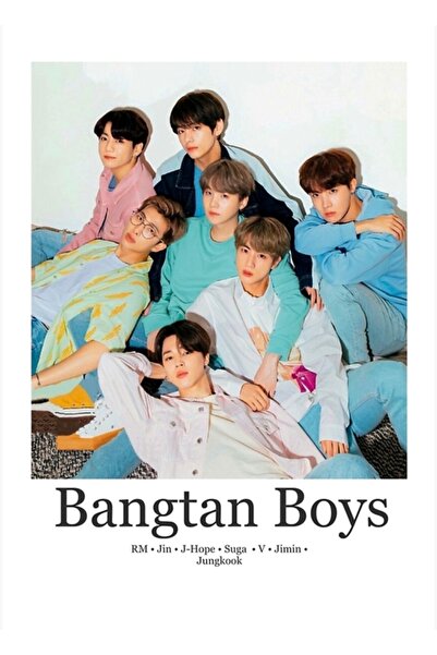 Universal Poster minimalist Bts, tablou decorativ din lemn, Cod2265