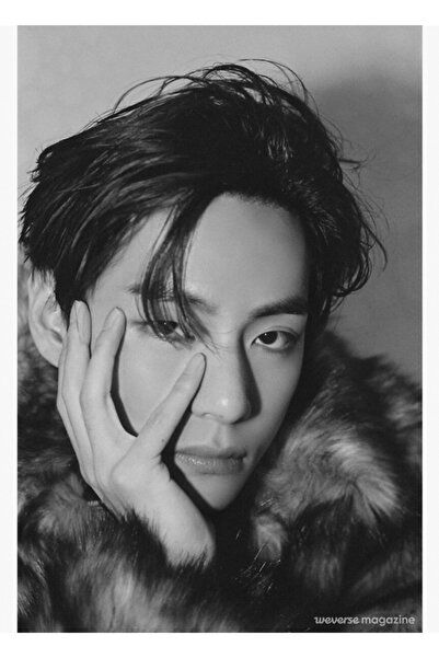 Universal Bts Taehyung (v) Weverse Mag Tablo Poster din lemn decorativ Cod1293