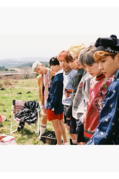 Universal Poster decorativ din lemn Bts Forever Young Painting Cod2115