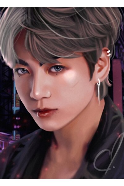 Universal Haos - Tablou din lemn Bts Jungkook Poster decorativ Cod2588