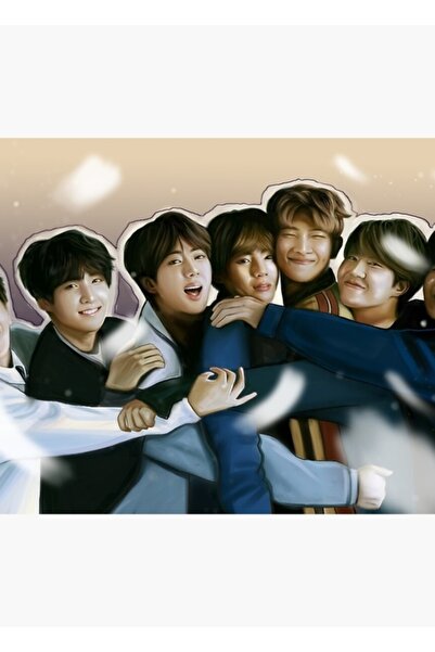 Universal Fani ai Ot7 |   Poster decorativ din lemn Bts Code2573