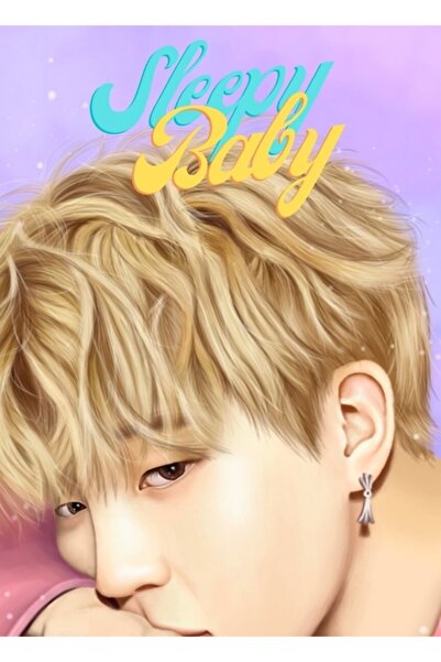 Universal Park Ji Min |   Poster decorativ din lemn Bts Tablo Cod3162