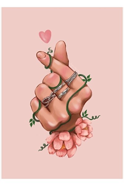 Universal Tablou decorativ din lemn cu flori Bts Jimin, Poster decorativ din ...